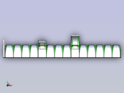 高档自行车停车棚前视缩略图