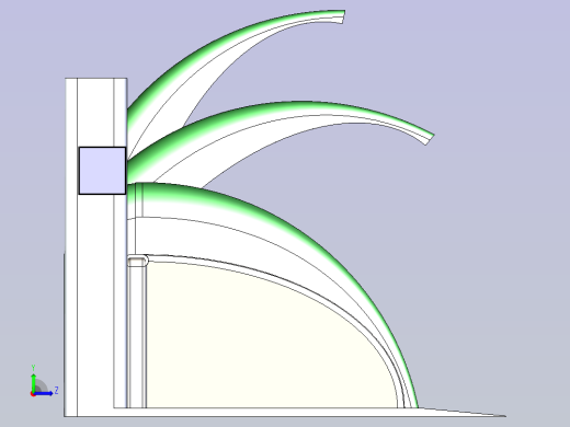 高档自行车停车棚左视缩略图