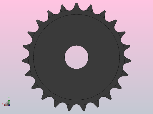 直孔链轮06B型_23-06B-2后视缩略图