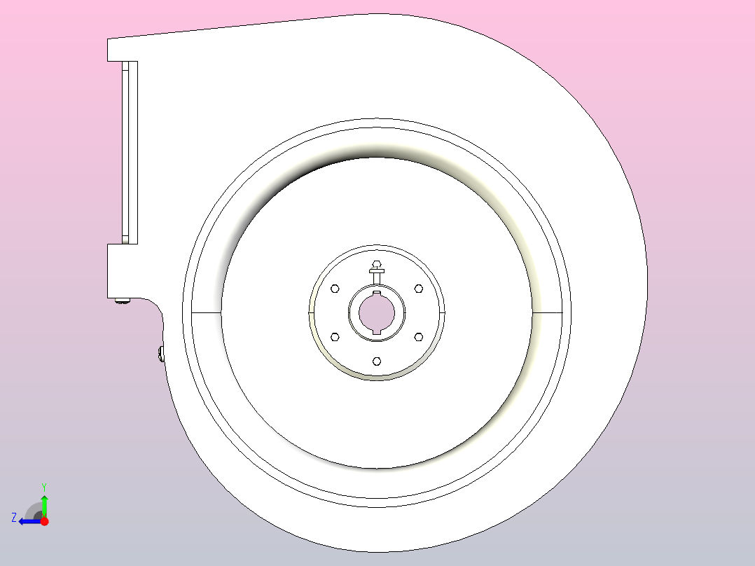 SYP130╱160离心风机[SYP130╱160]右视图