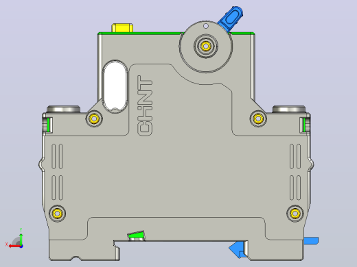 NXBLE-63YH 2P剩余电流动作断路器三维模型202404后视缩略图