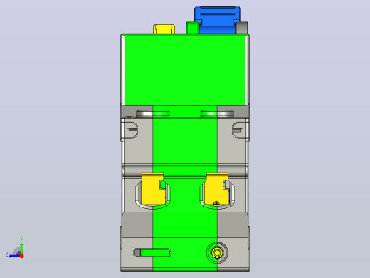 NXBLE-63YH 2P剩余电流动作断路器三维模型202404右视缩略图