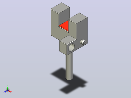 槽型传感器开关传感器ZJF49-R25-N正等轴测缩略图