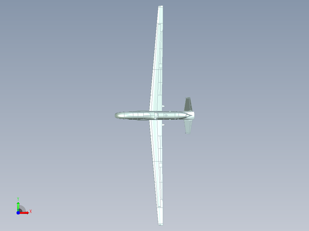 RQ-4 全球鹰无人机前视图