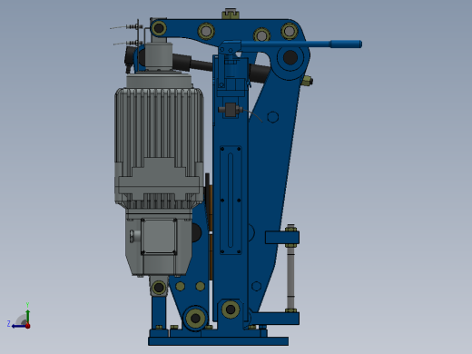 YP41系列电力液压盘式制动器YP41-4500-710×30-ⅡB-CL.RL.WL.HL右视缩略图