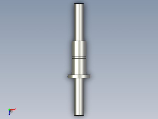 FFZD5010-5滚珠丝杆3D模型俯视缩略图