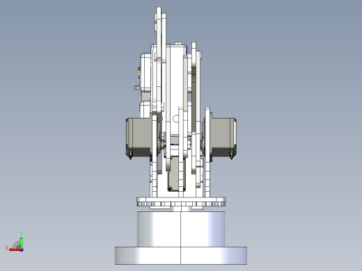 机械臂简易结构3D图纸 STEP格式后视缩略图