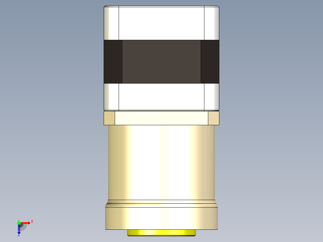 非常紧凑的3D打印行星齿轮箱俯视图