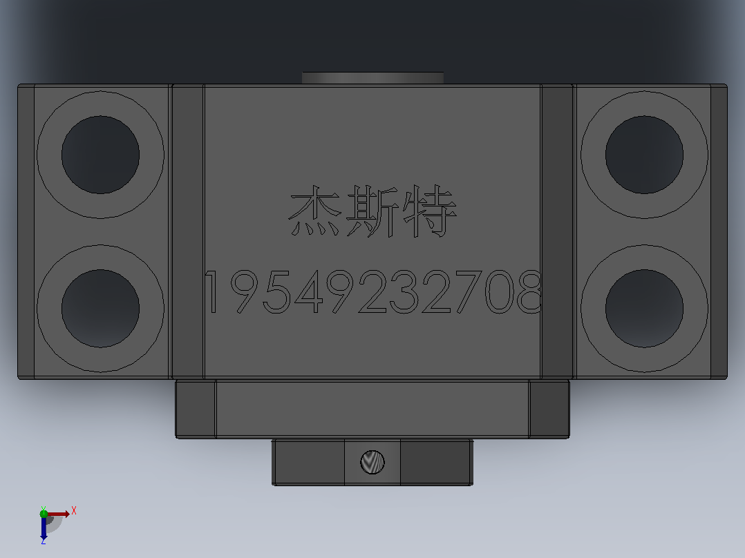 BK丝杆支撑座[BK10]俯视图