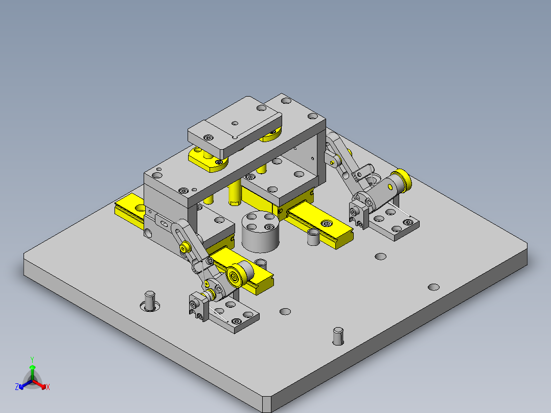 工件装拆联动式压模
