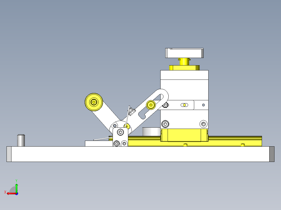 工件装拆联动式压模后视图
