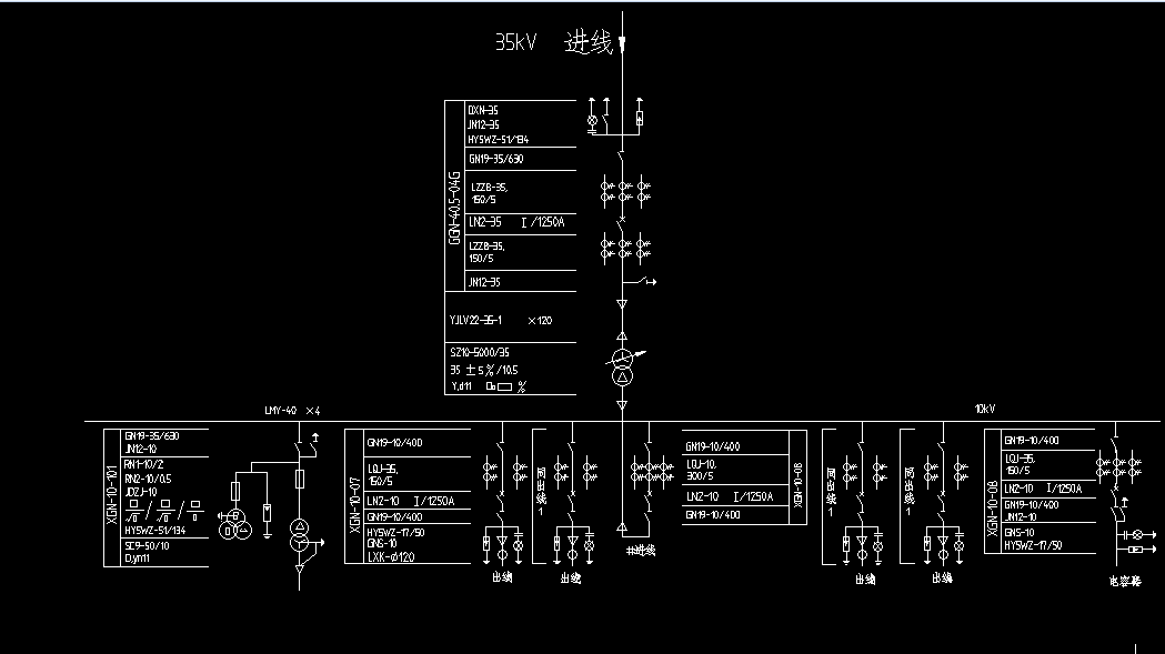 35kV箱式变电站设计--设备选型及变电站布置（含cad源图 开题报告 ppt等）