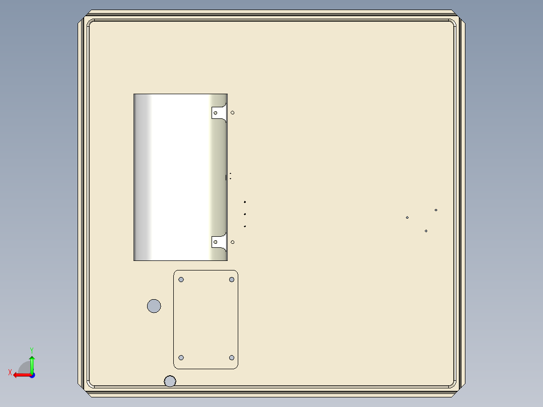 切钻机3D模型后视图