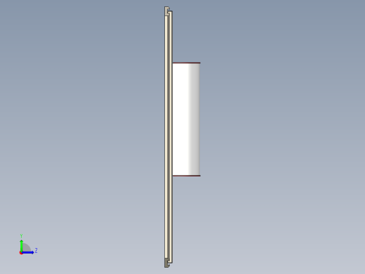 切钻机3D模型左视缩略图
