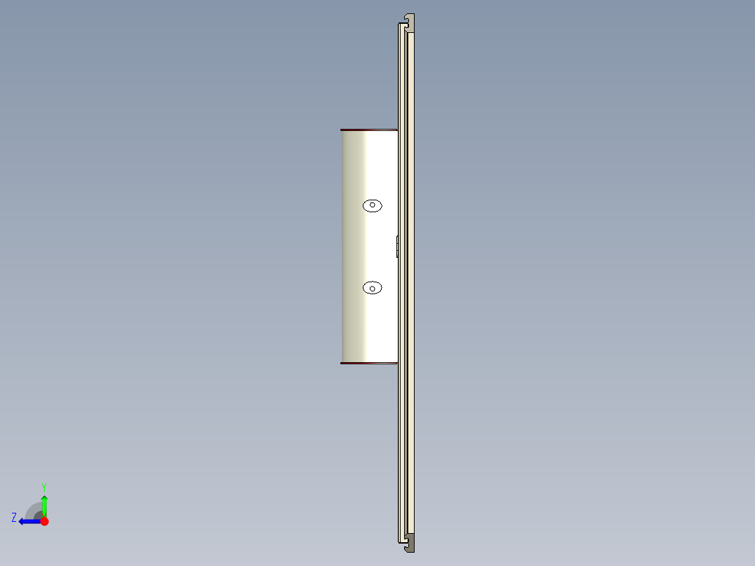 切钻机3D模型右视图