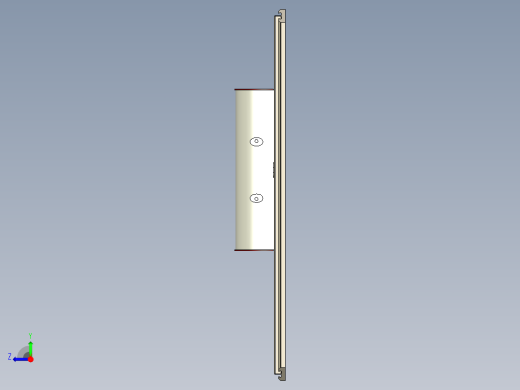 切钻机3D模型右视缩略图
