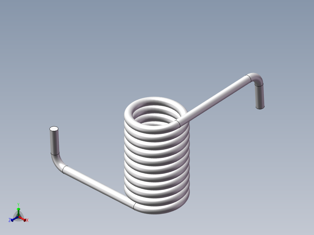 扭簧设计正等轴测图