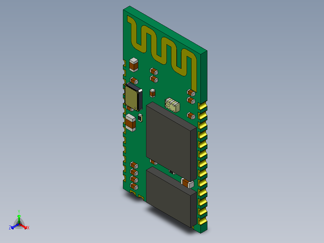 蓝牙电子模块板模型