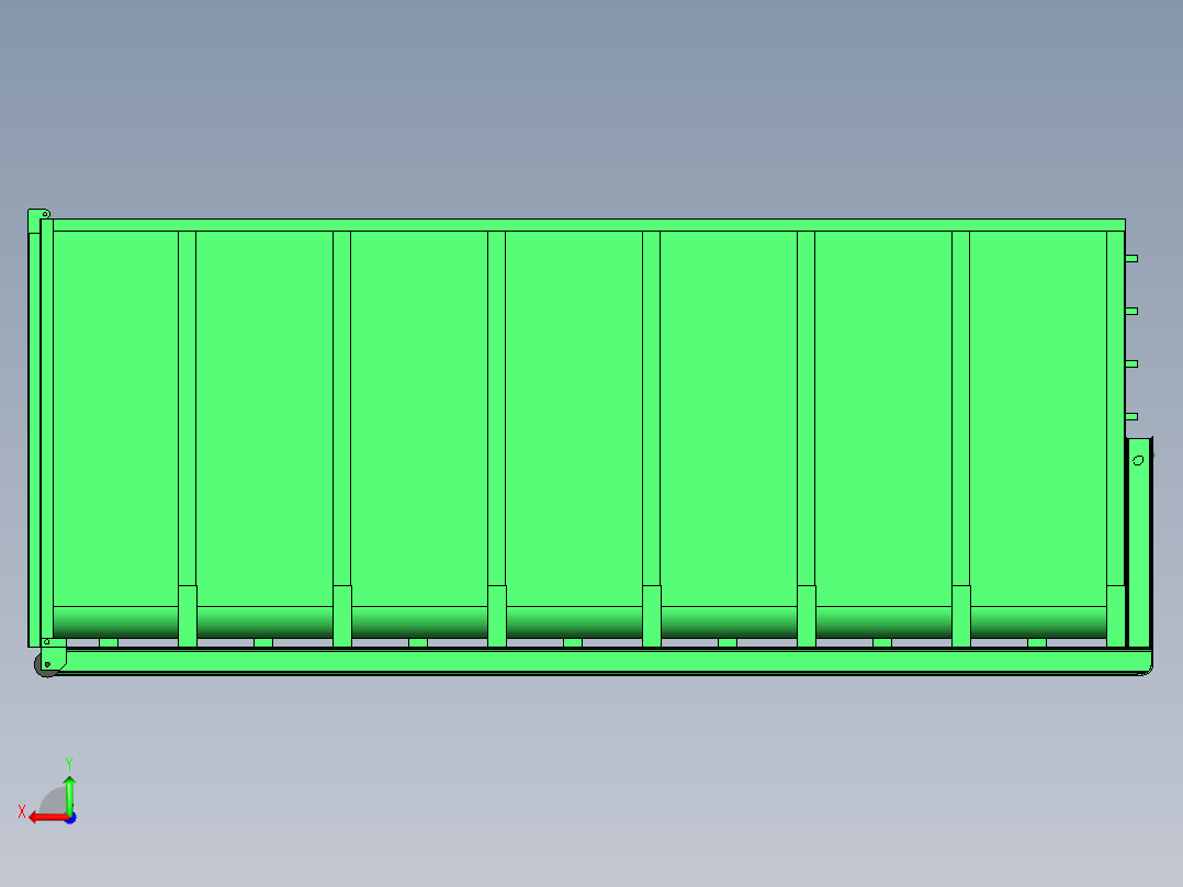 B2_开顶集装箱模型（是整体不可拆分）后视图