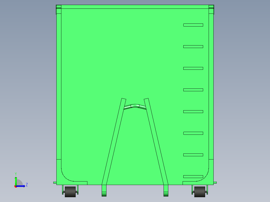 B2_开顶集装箱模型（是整体不可拆分）左视图