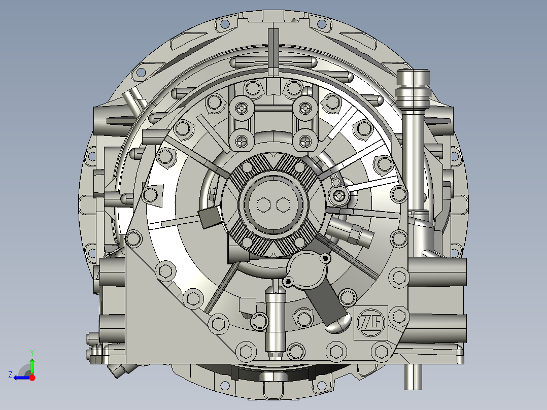 齿轮箱 Voith 4182右视图