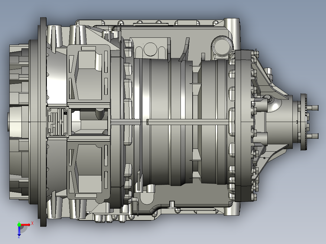 齿轮箱 Voith 4182俯视图