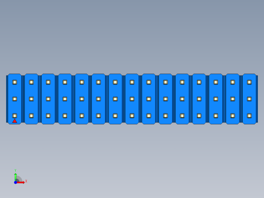 彩色公头100mil（2.54mm）系列-DS1021_blue_3x15p_100mil_Type43_rev1.0前视缩略图