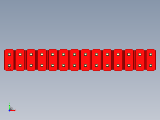 彩色公头100mil（2.54mm）系列-DS1021_red_2x14p_100mil_Type1_rev1.0前视缩略图