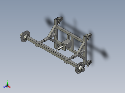 拖车上的车轴组件