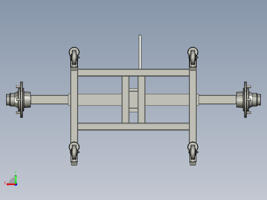拖车上的车轴组件后视缩略图
