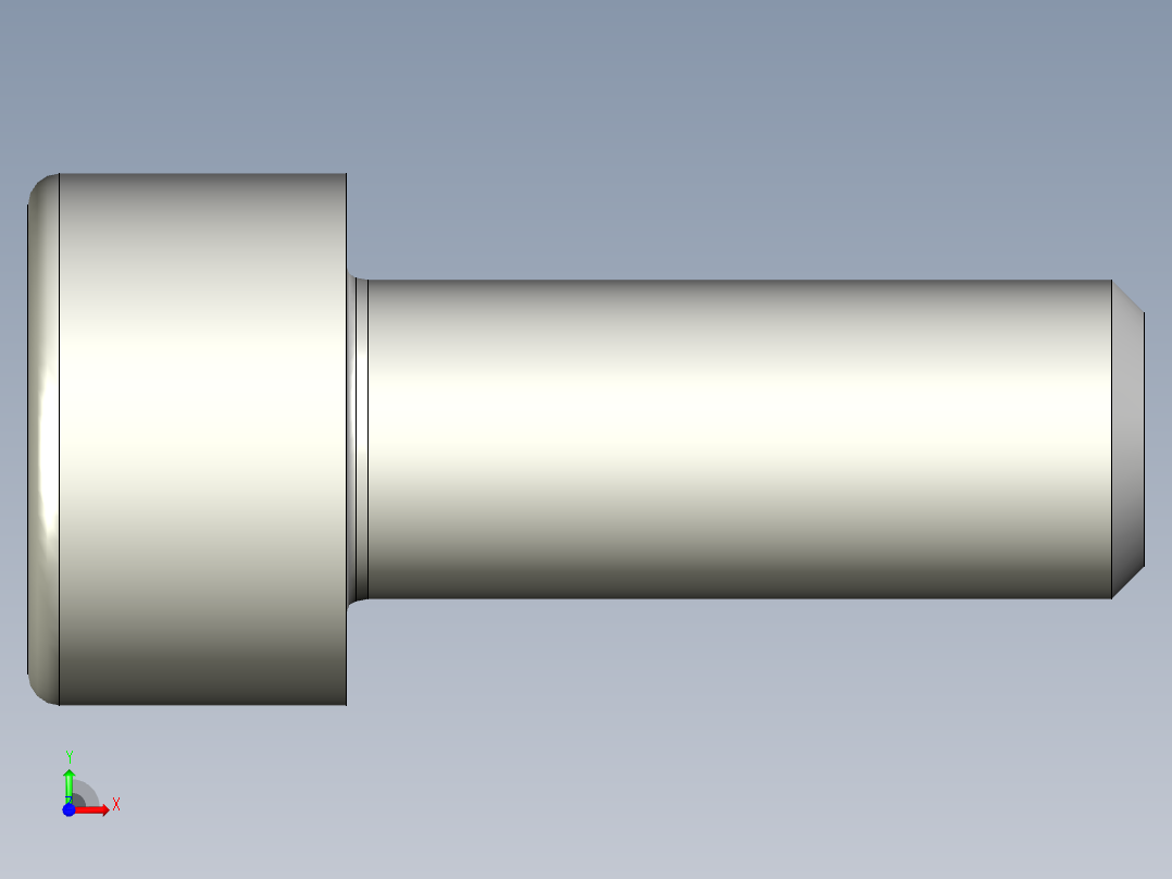 内六角螺钉-BOLT-M6-15-15-6-10-6-R0.6.stp前视图