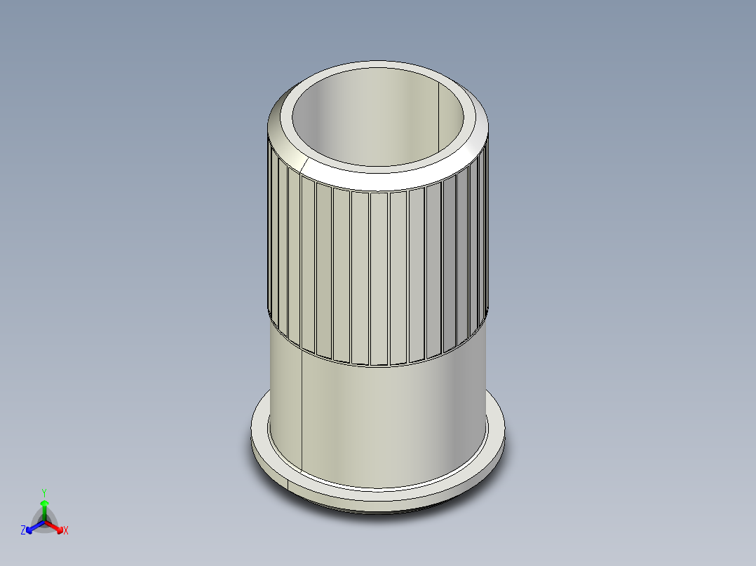 型材-KJN M12 SLEEVE KJN504790正等轴测图