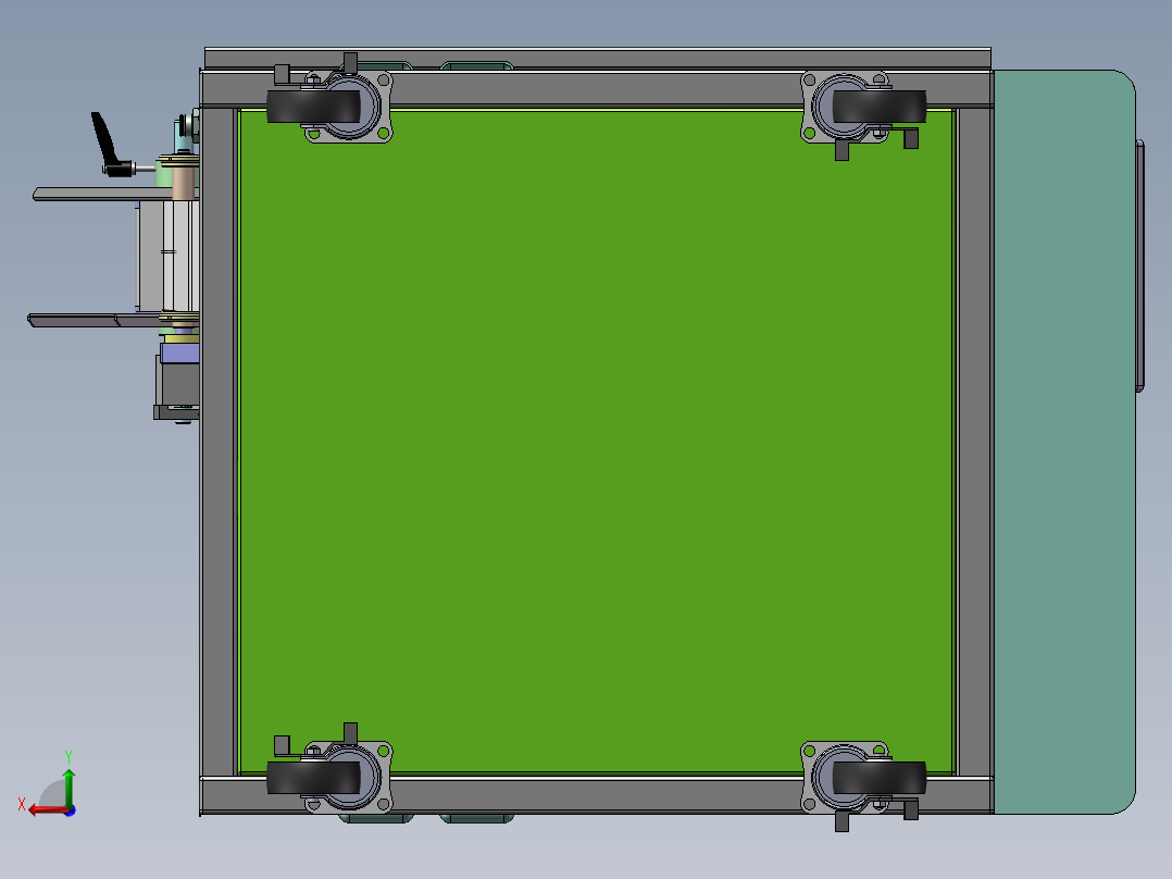 桌面型贴标机后视图