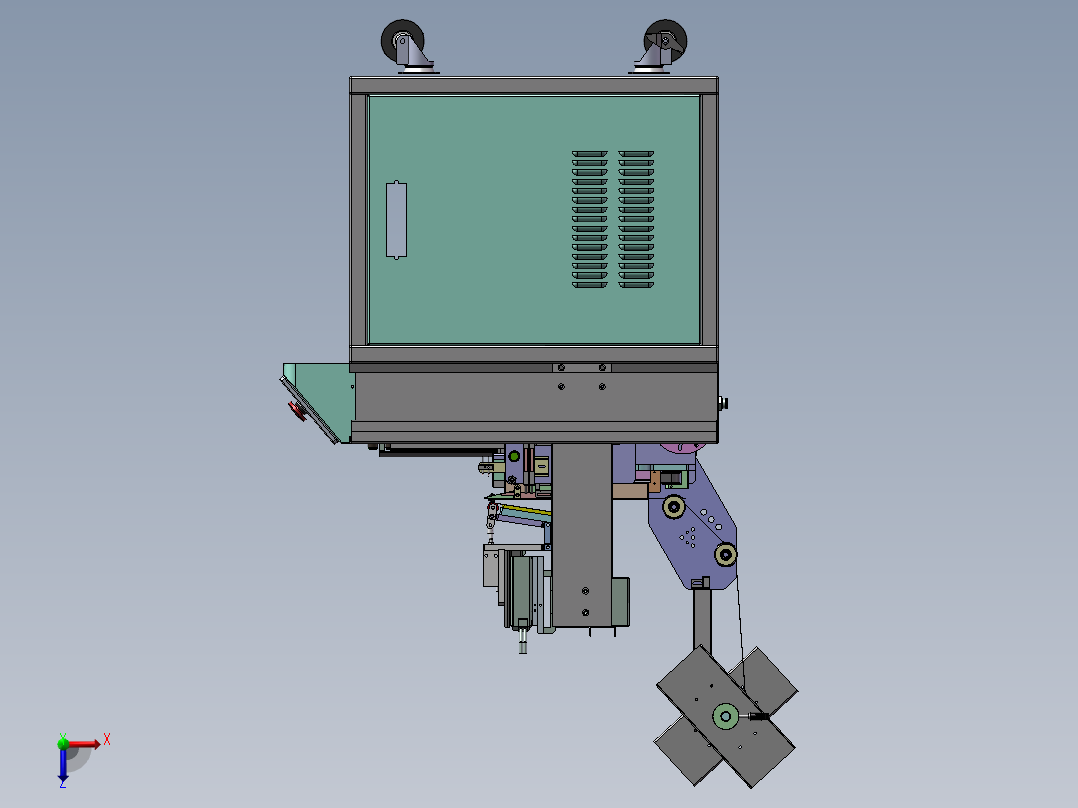 桌面型贴标机俯视图