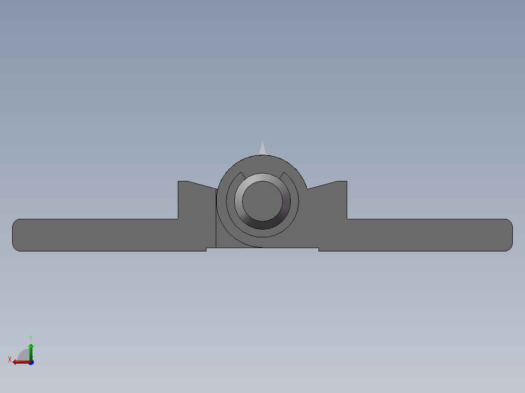合页AKQ01-G-X-6263A-150(外形尺寸62-63 孔距36-37)铝合金本色后视图