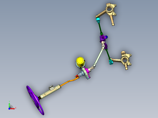 EPS汽车电子助力转向系统总成设计【三维CATIA】前视缩略图