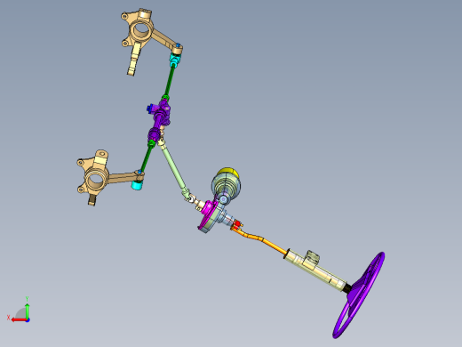 EPS汽车电子助力转向系统总成设计【三维CATIA】后视缩略图