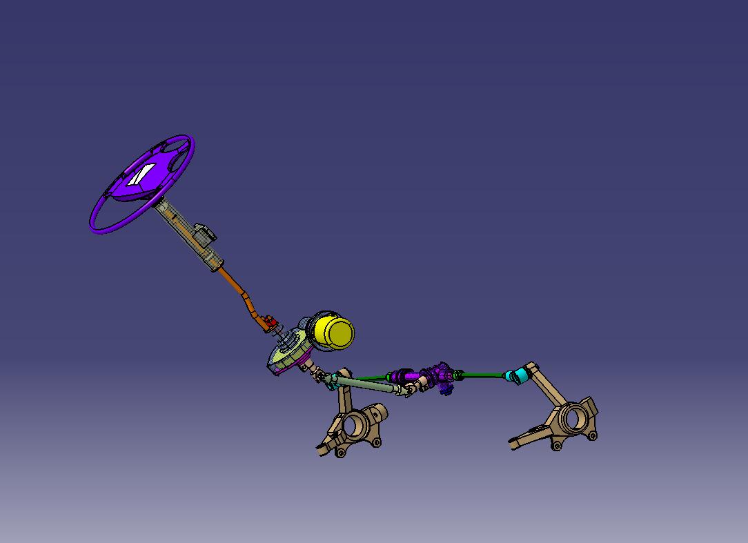 EPS汽车电子助力转向系统总成设计【三维CATIA】