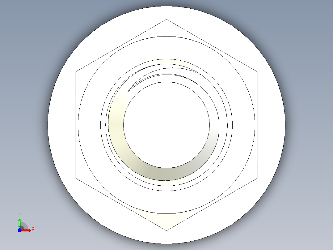 螺栓和螺母-M12 X 1.75前视图