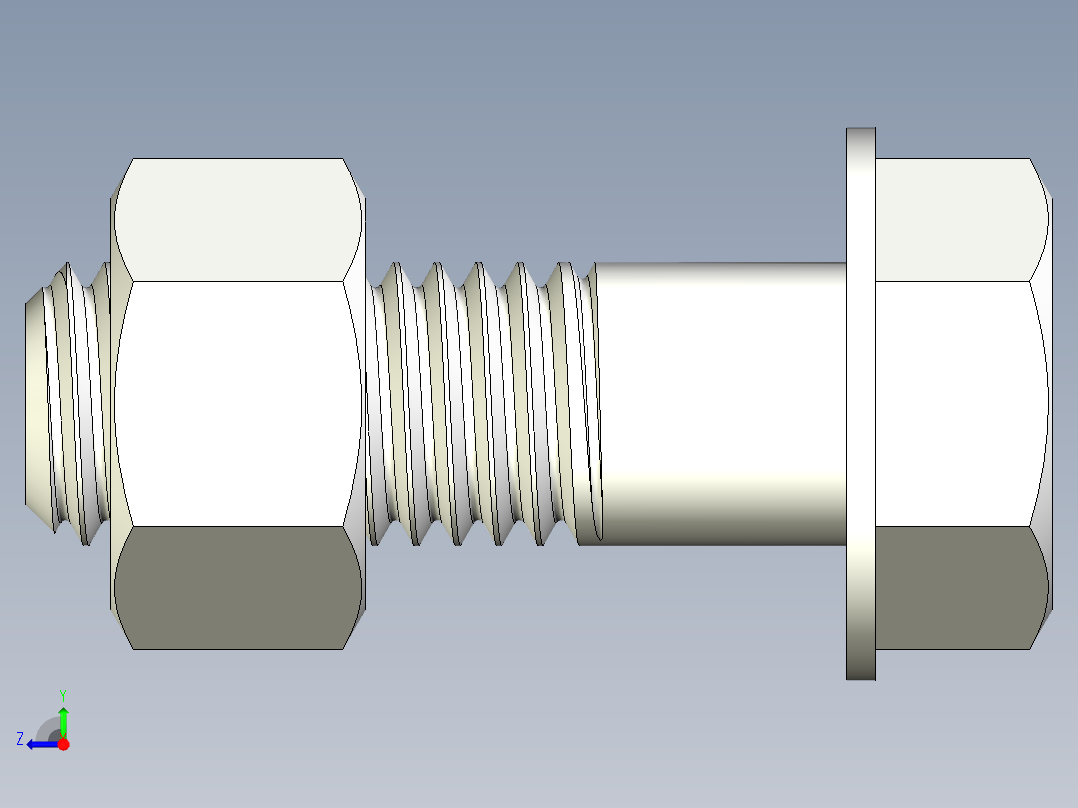 螺栓和螺母-M12 X 1.75右视图