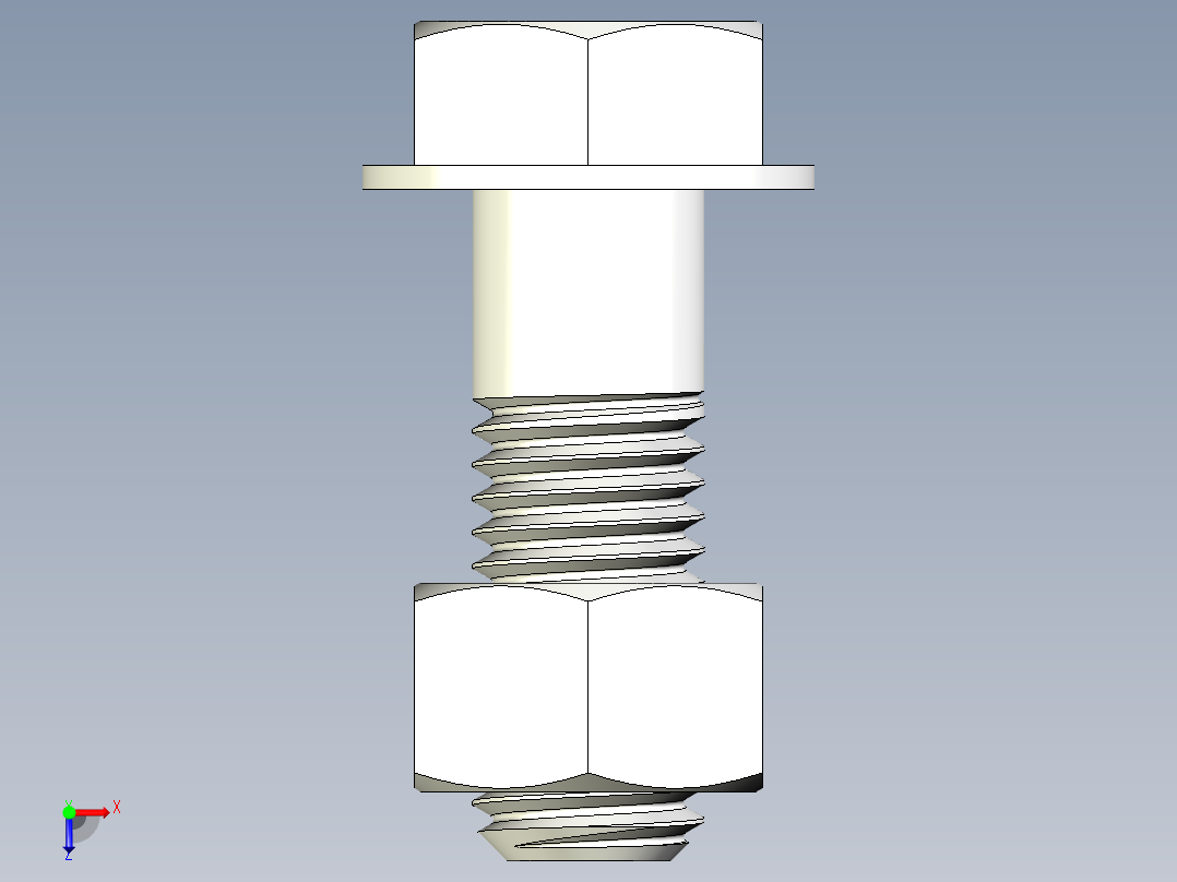 螺栓和螺母-M12 X 1.75俯视图
