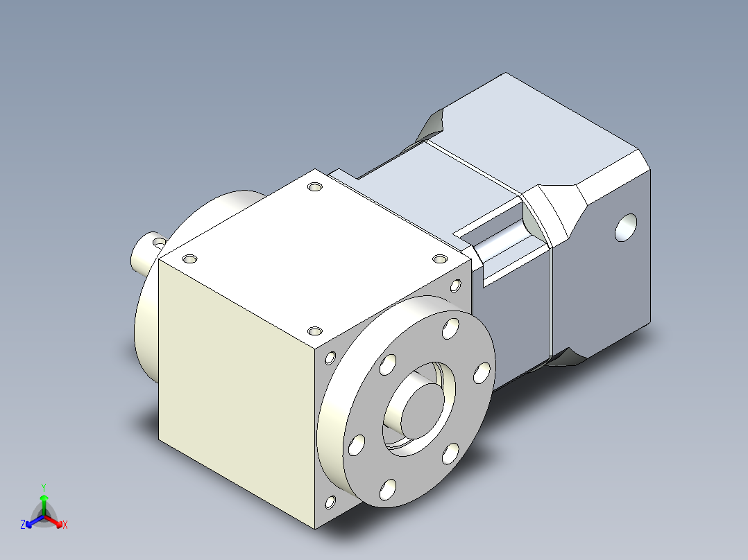 换向器PW90单轴 PGH90-L1 19-70-90-M6.stp正等轴测图