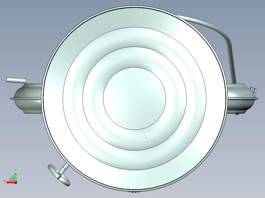煤油提灯后视图