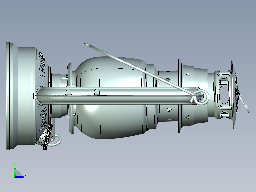 煤油提灯左视图