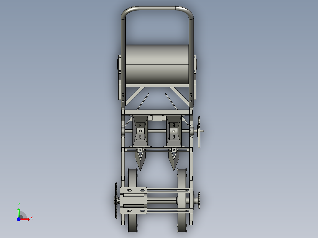 小型蔬菜播种机设计【说明书+CAD图+三维设计资料】前视图