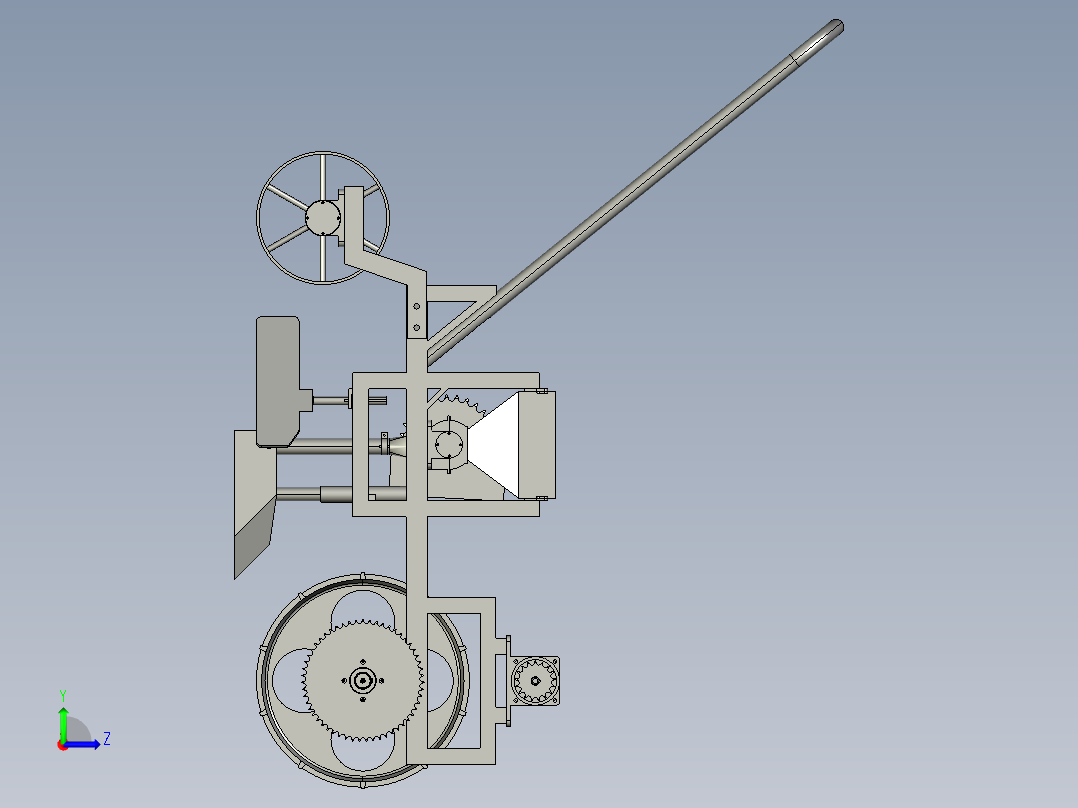 小型蔬菜播种机设计【说明书+CAD图+三维设计资料】左视图