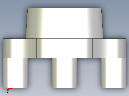 把手BK-3D多系列多零件图纸模型俯视缩略图