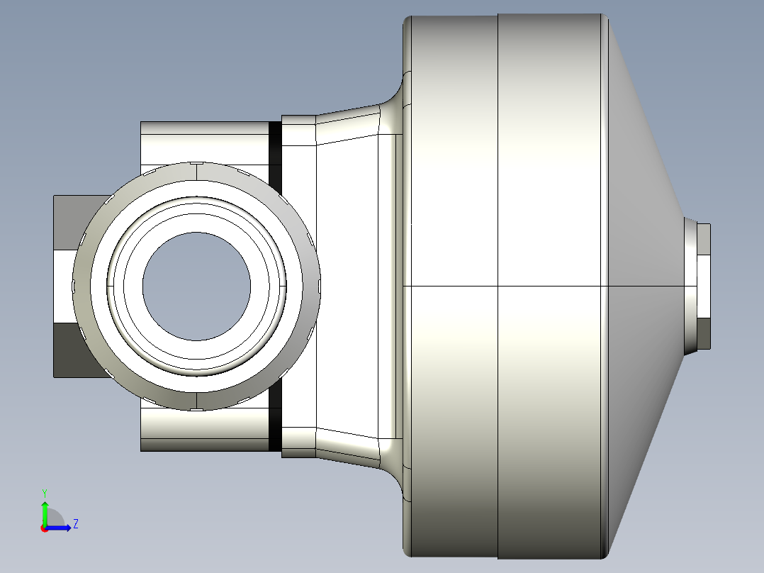 8DKMUACCP NO-DA 气动隔膜阀、常开型双作用，与溶剂焊接女性联盟结束，ASTM PVC-C系列左视图