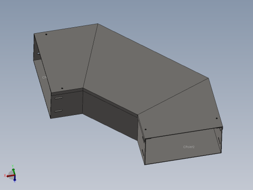 cable duct 90 deg elbow