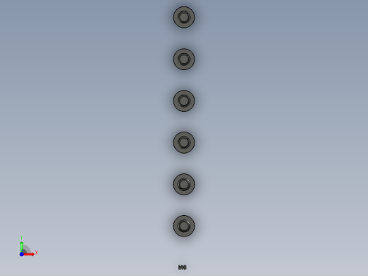 内六角头盖螺丝-M6前视缩略图